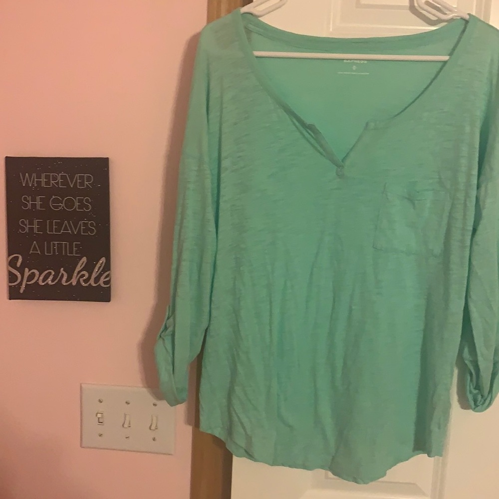 Mint baseball shirt from Express💓